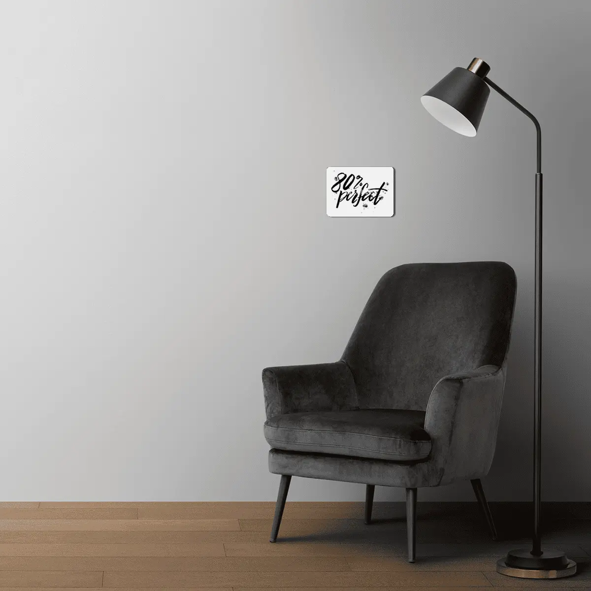 80% Perfect - Black MDF Tablo