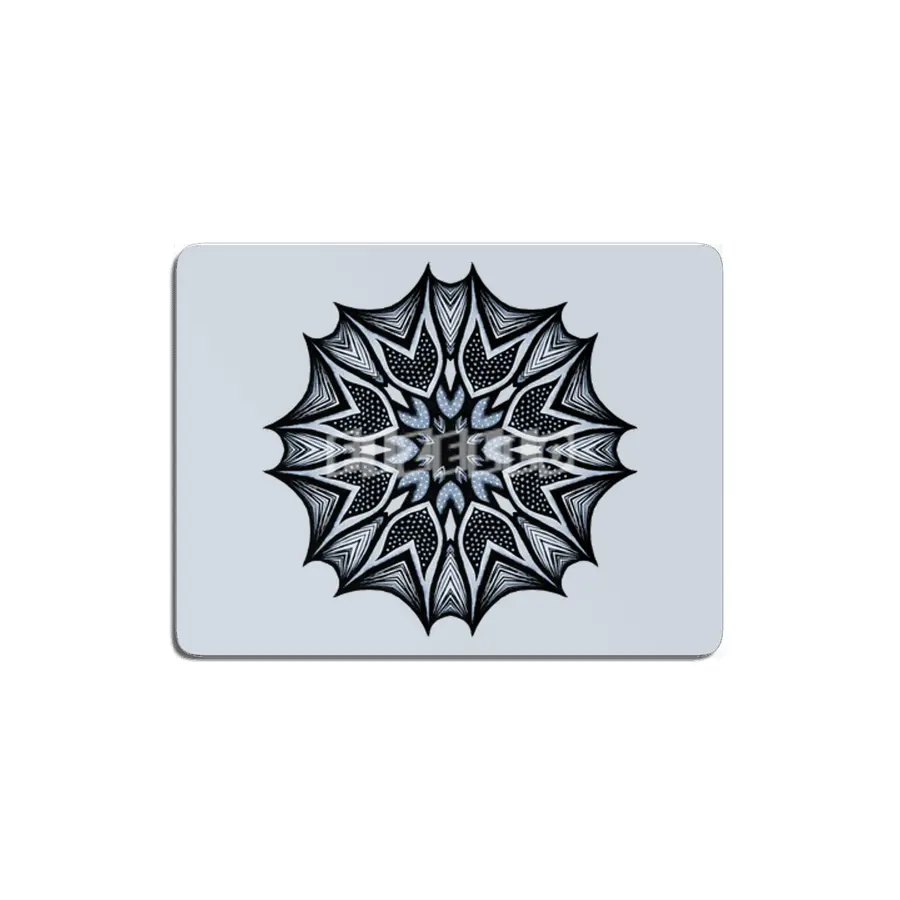 Abstract Flower Mandala With Sharp Petals Decorative Art MDF Tablo