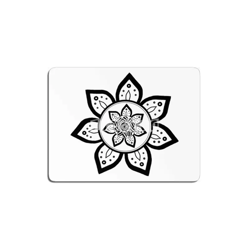 Zen Flower Black MDF Tablo