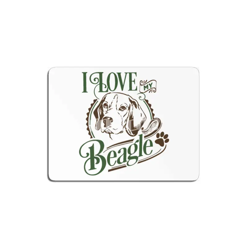 I Love My Beagle MDF Tablo