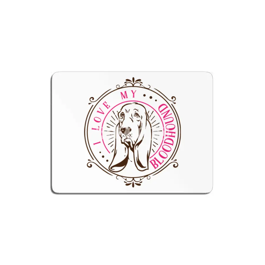 I Love My Bloodhound MDF Tablo