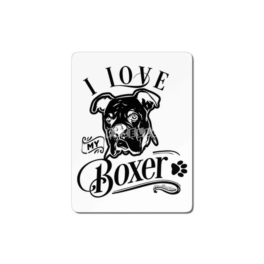 I Love My Boxer MDF Tablo