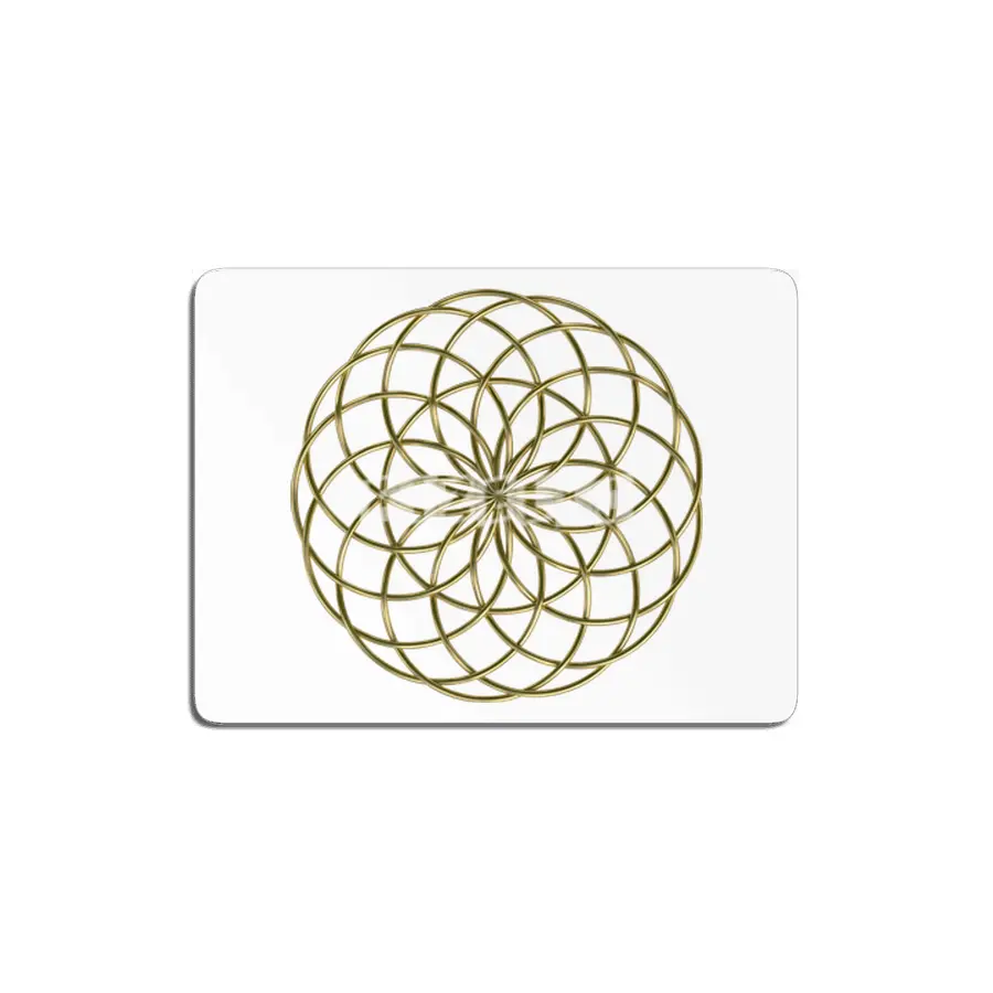 Moon Flower Gold MDF Tablo