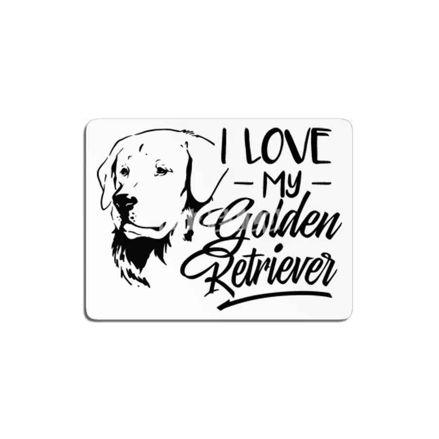 I Love My Golden Retriever MDF Tablo