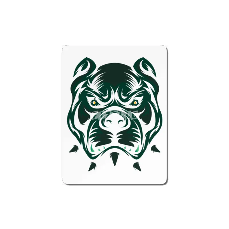 Abstract Bulldog Face MDF Tablo