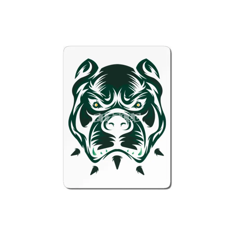 Abstract Bulldog Face MDF Tablo