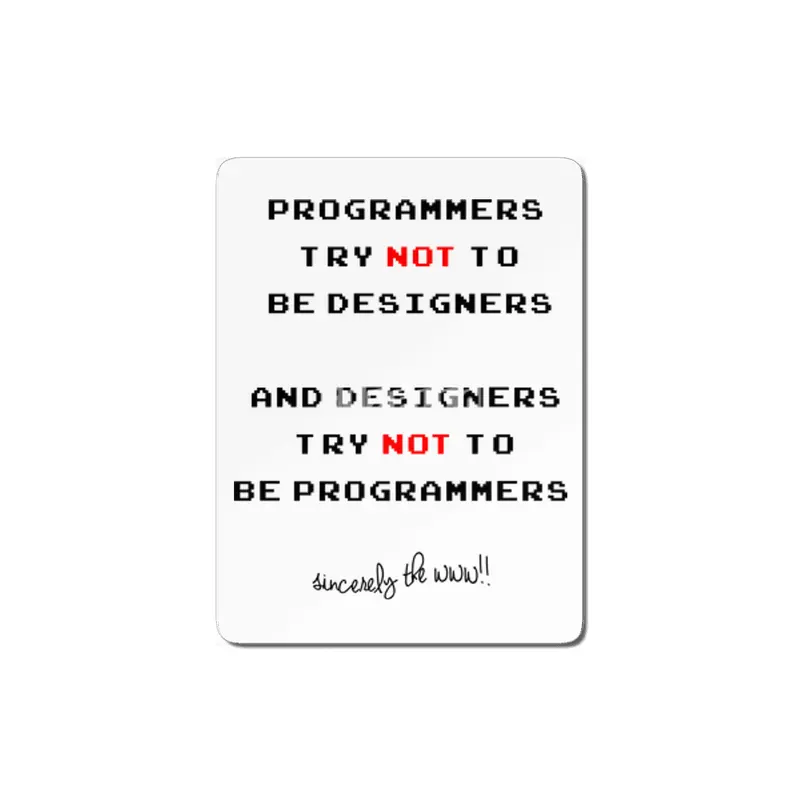 Programmers and Desiner #2 MDF Tablo