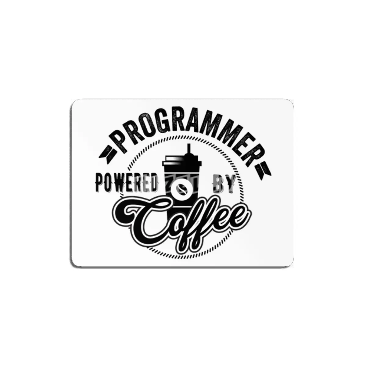 Programmer Powered By Coffee Gift Idea MDF Tablo