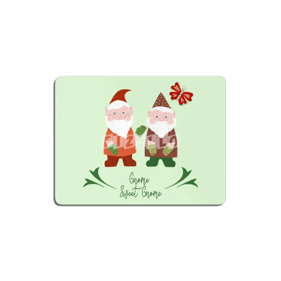 Gnome Sweet Gnome Cute Garden Gnomes MDF Tablo
