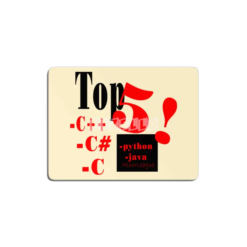 Top 5 Programming Language MDF Tablo