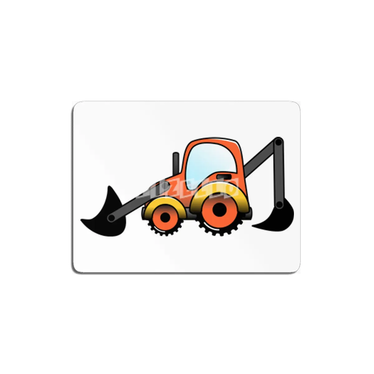 Digger Construction Vehicle MDF Tablo