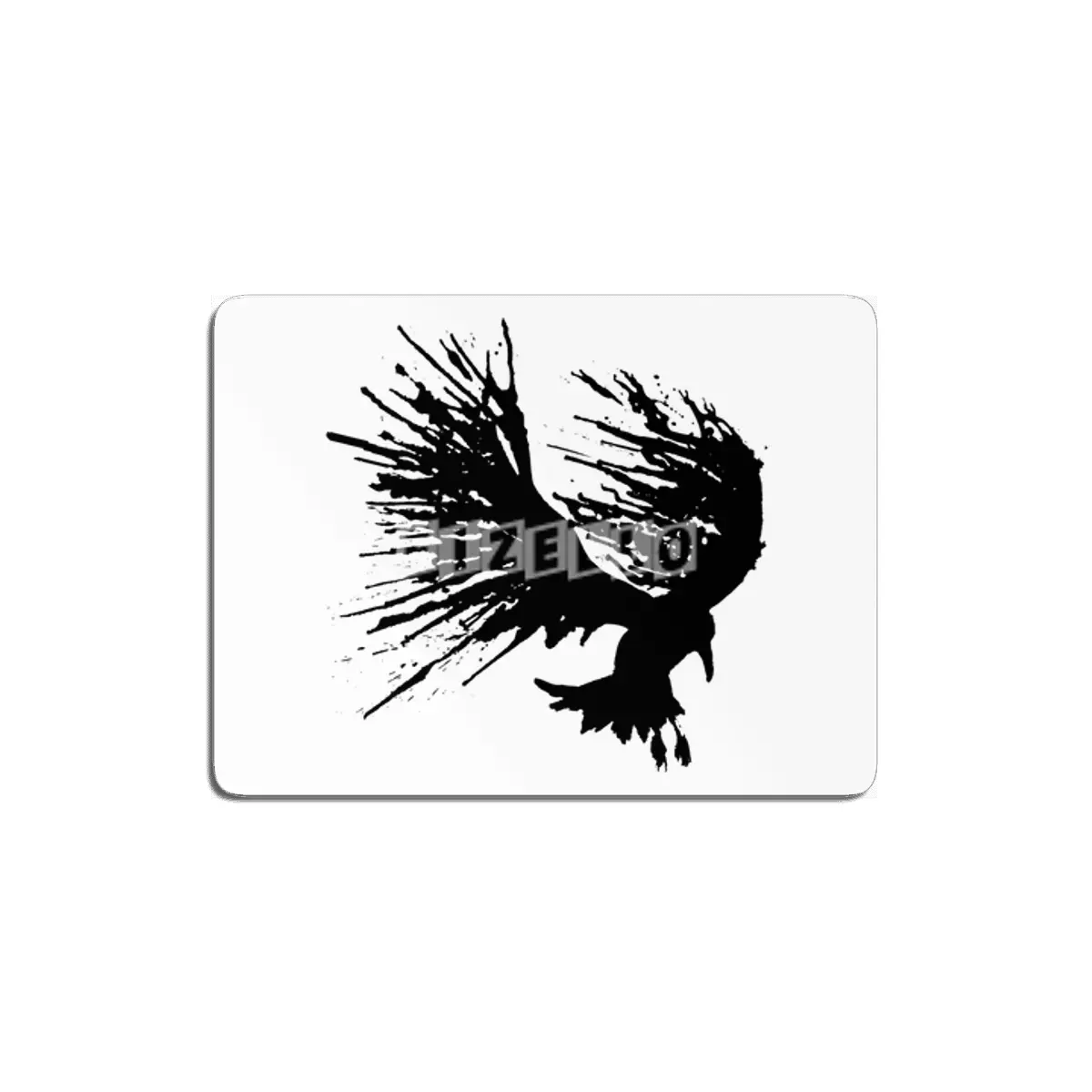 Bird Splatter Black MDF Tablo