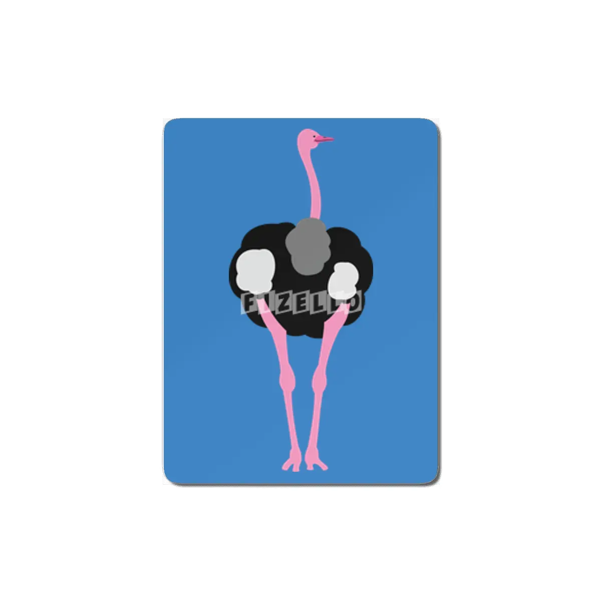 Ostrich Bird MDF Tablo