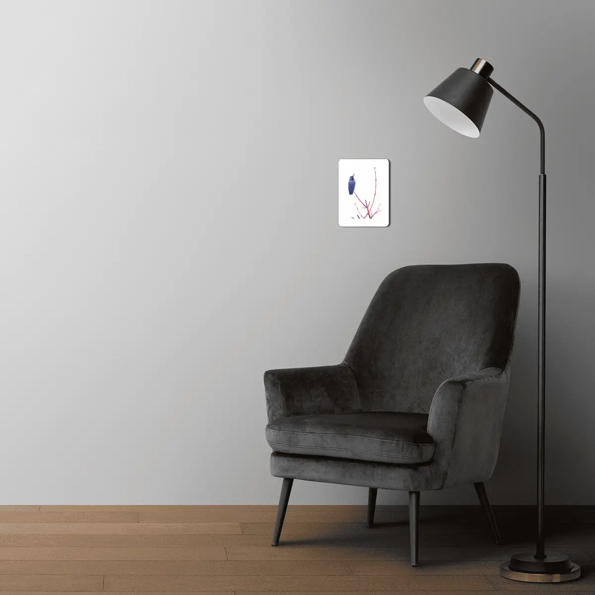 Humming Bird Riso branch MDF Tablo