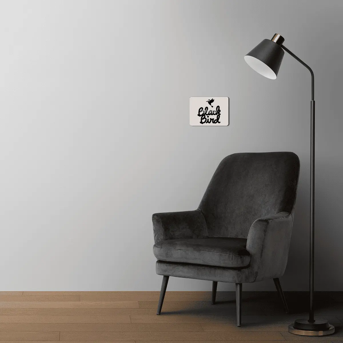 Black Bird MDF Tablo