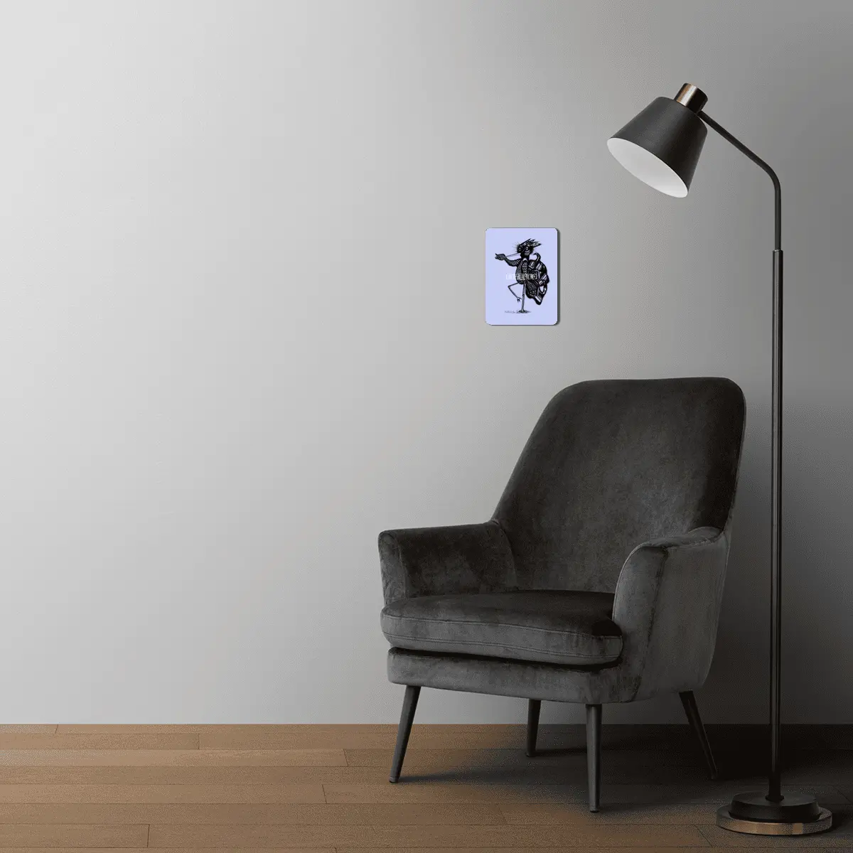 Bird in Heron Pose MDF Tablo