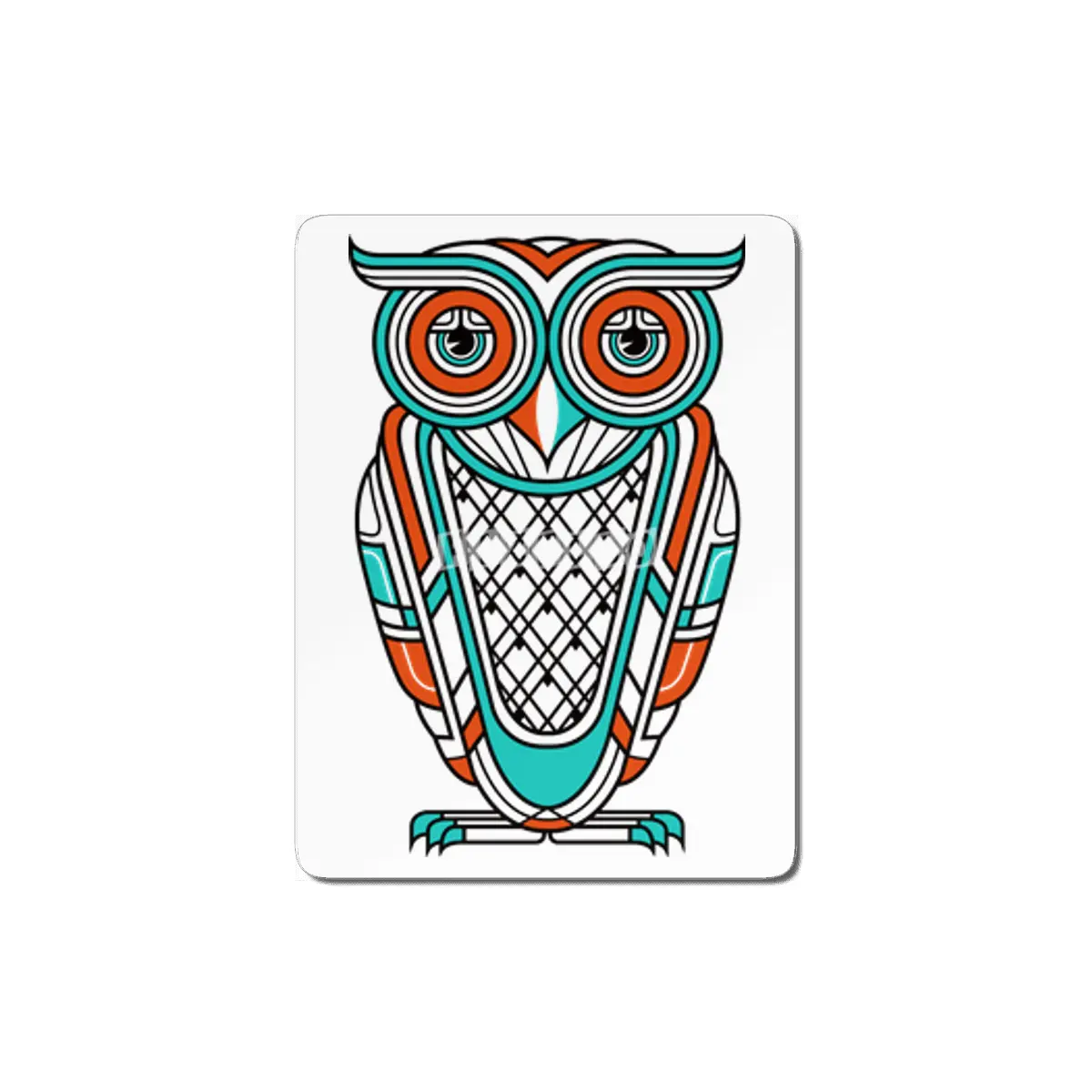 Art Deco Owl MDF Tablo