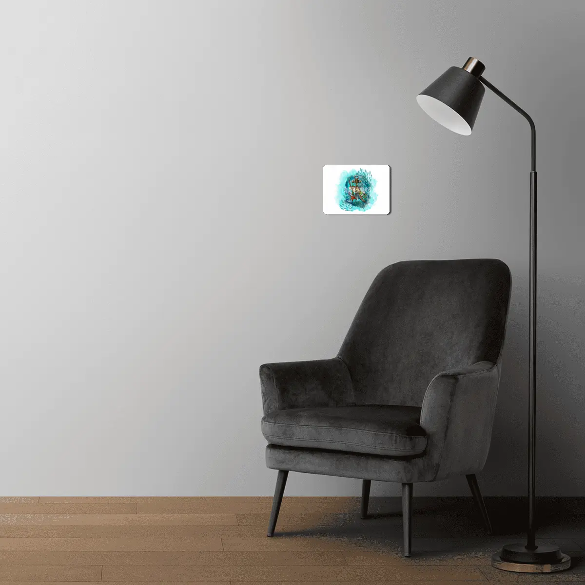 Turtle and Sea MDF Tablo