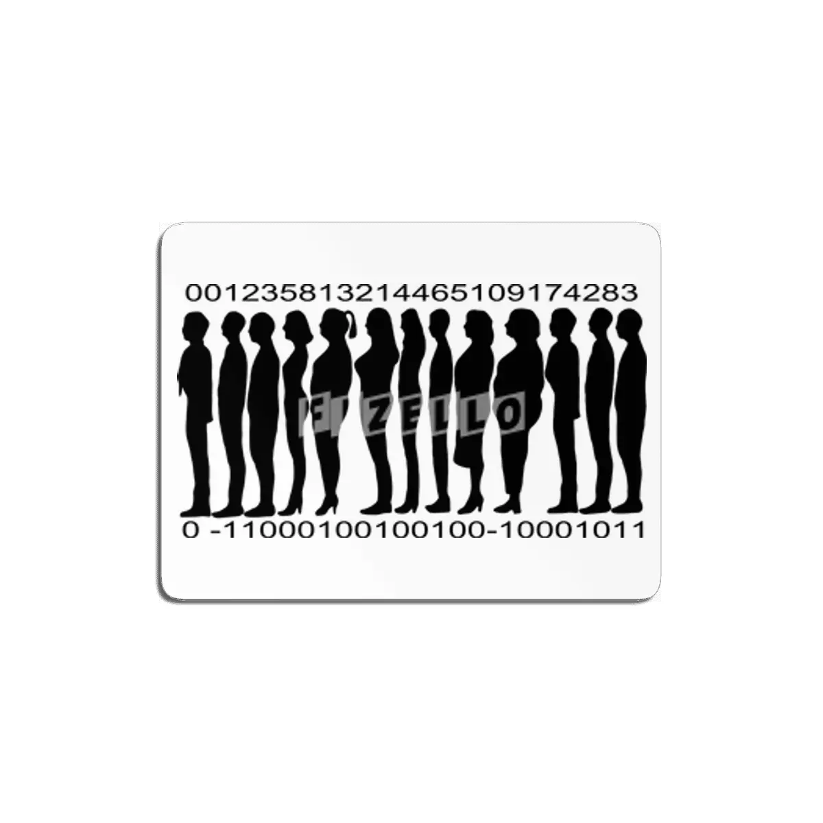 Human Barcode MDF Tablo