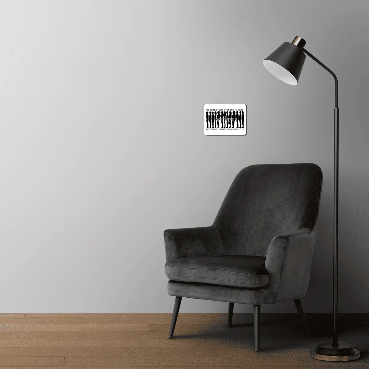 Human Barcode MDF Tablo