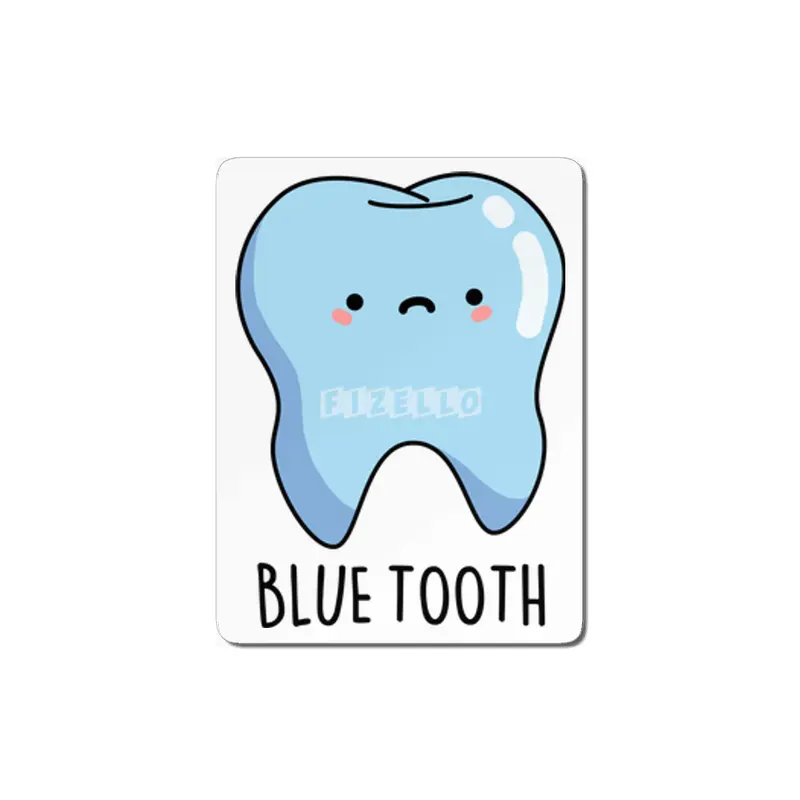 Blue Tooth Cute Dental Tech Pun MDF Tablo