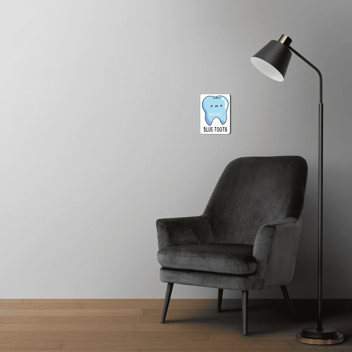 Blue Tooth Cute Dental Tech Pun MDF Tablo