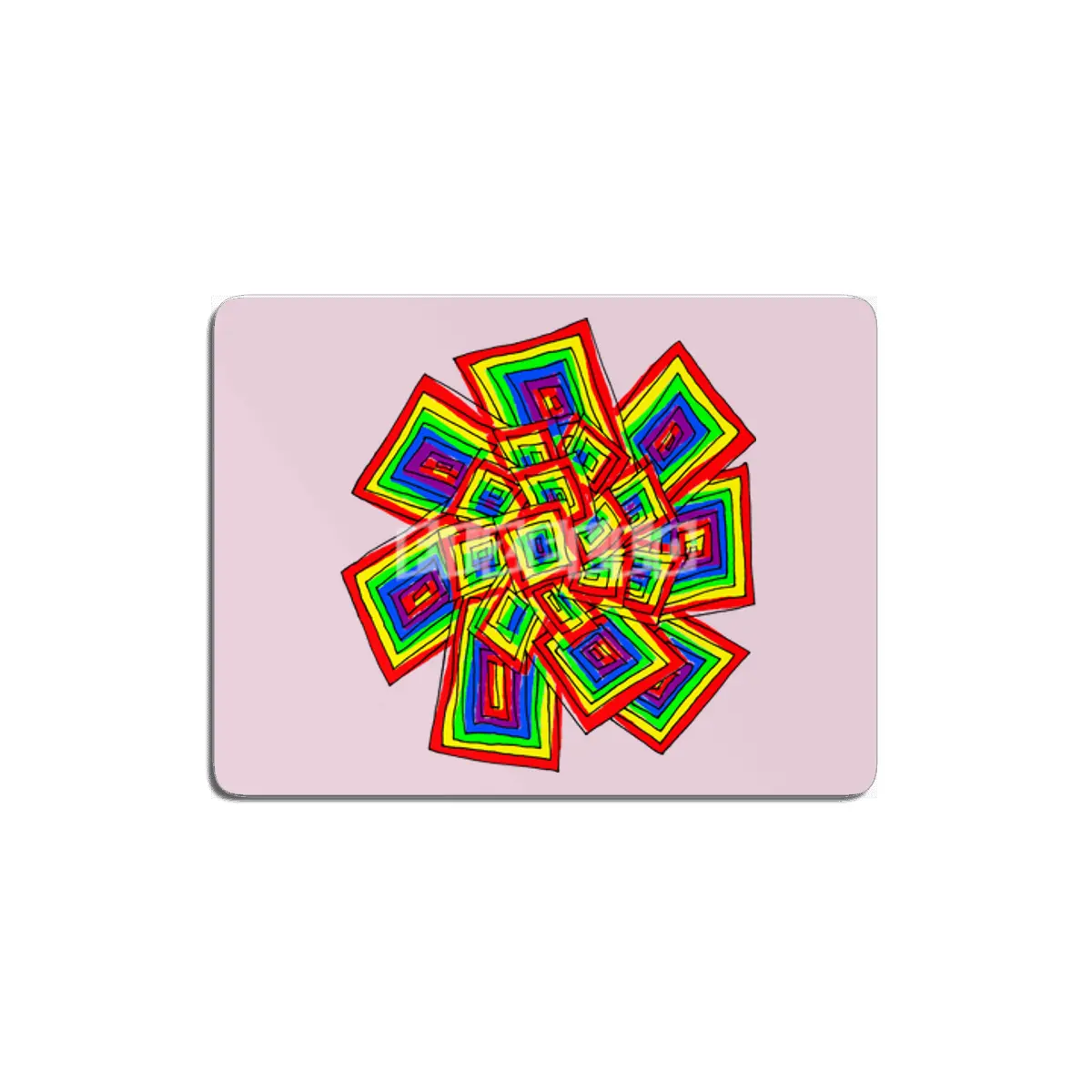 Colorful Squares MDF Tablo