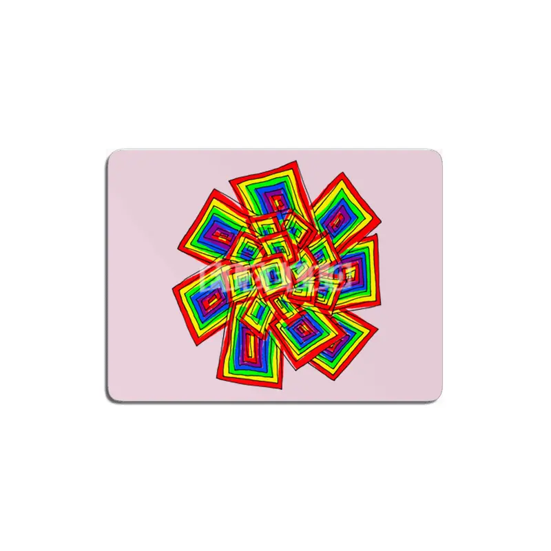 Colorful Squares MDF Tablo