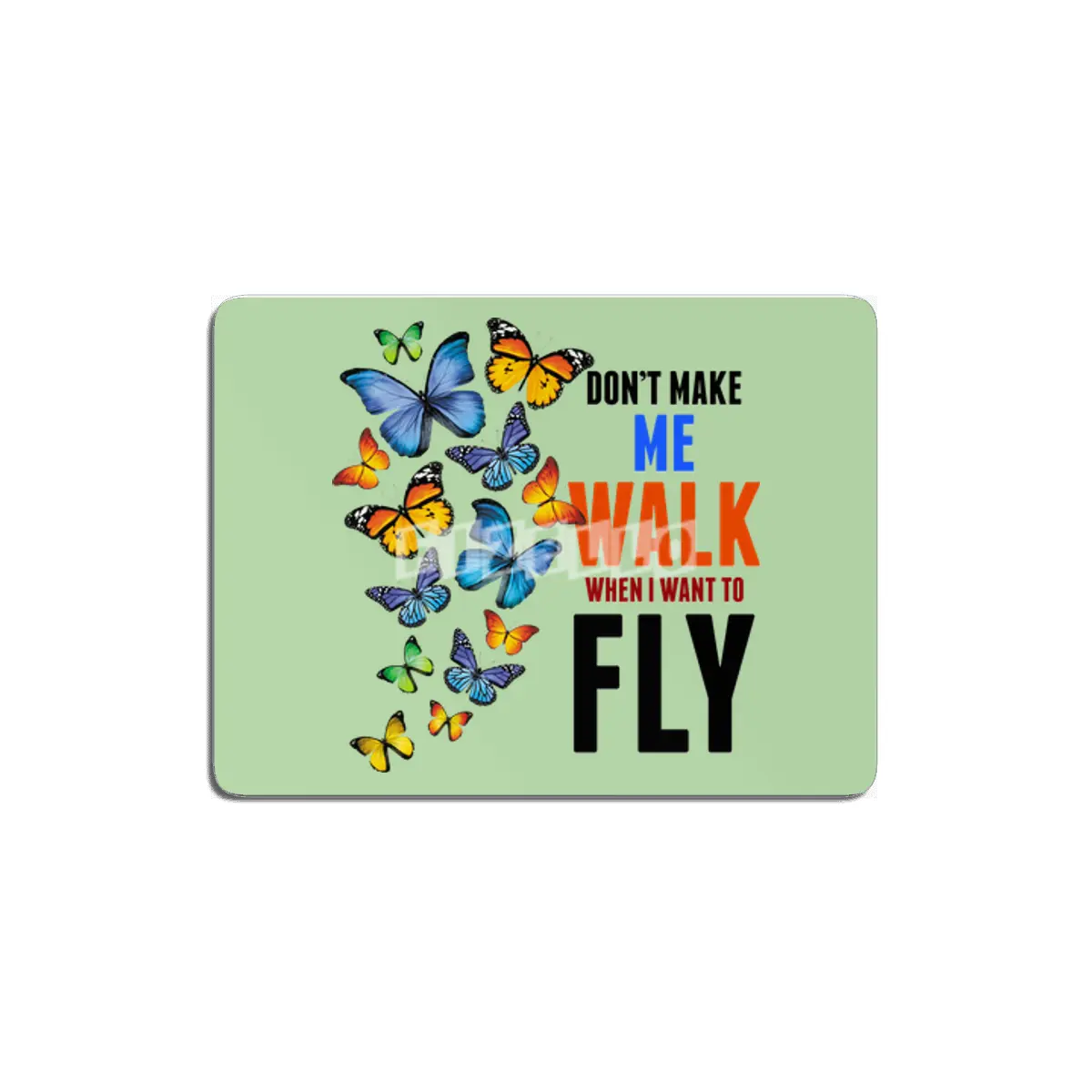 Colorful Butterflies MDF Tablo