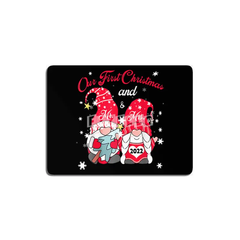 Our First Christmas As Mr and Mrs 2023 Couple Gnomes Xmas MDF Tablo