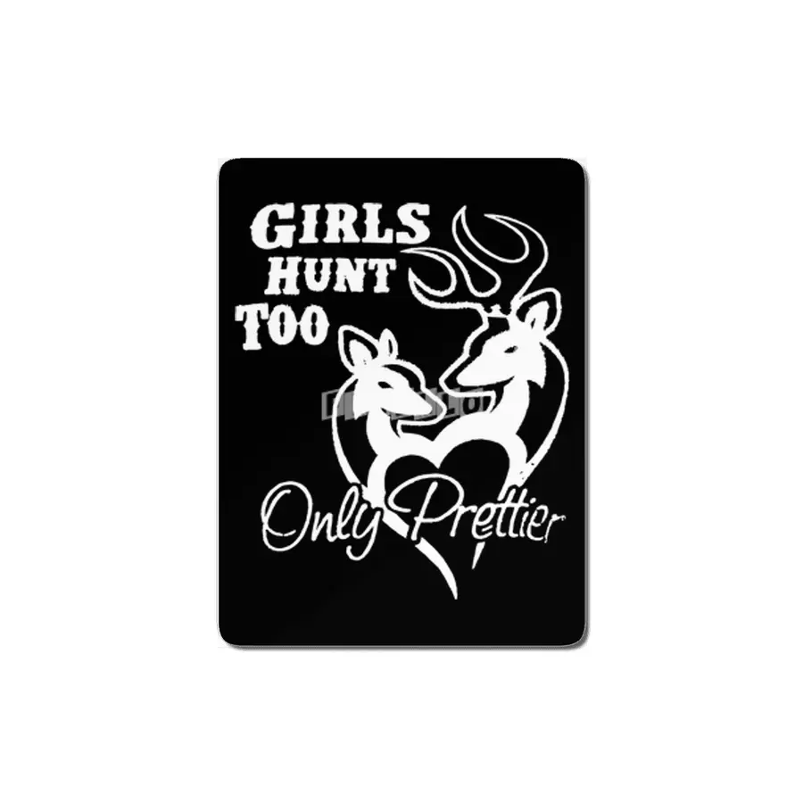 Womens Girl's Hunt Too New Brown Buck Doe Couple Fun For Southern Belle Hunt MDF Tablo