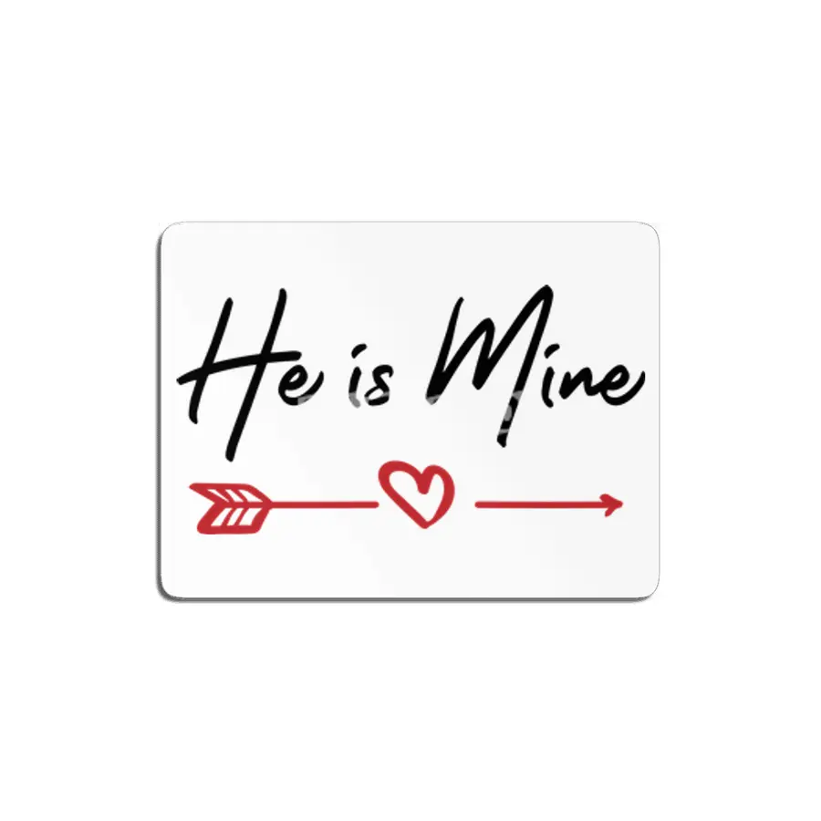 He Is Mine Couple Outfit MDF Tablo