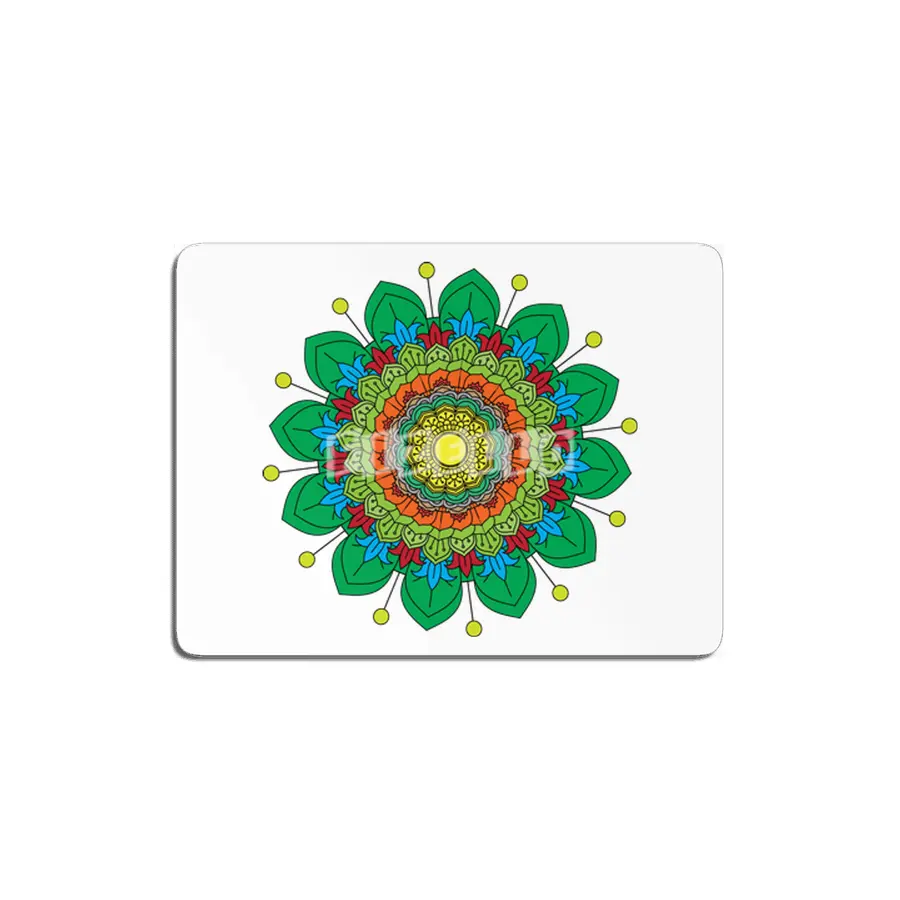Beautiful ornate vintage vector colours mandala illustration for anti stress coloring books MDF Tablo
