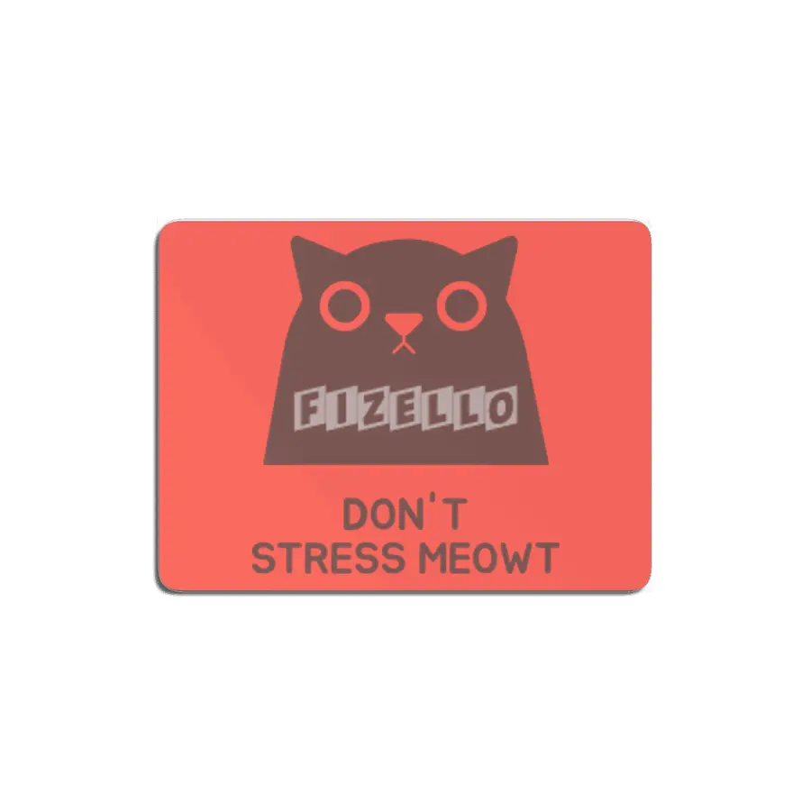 Don't Stress Meowt MDF Tablo