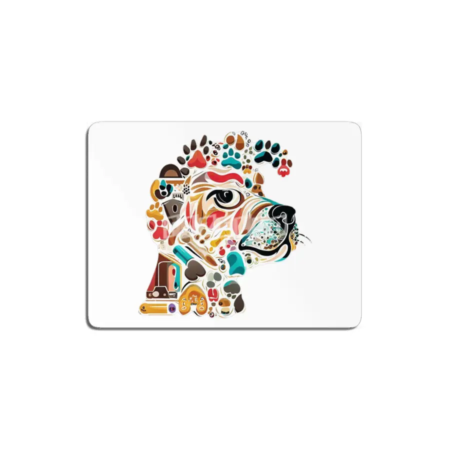 Paw Print Collage: Dog Lover's Delight MDF Tablo