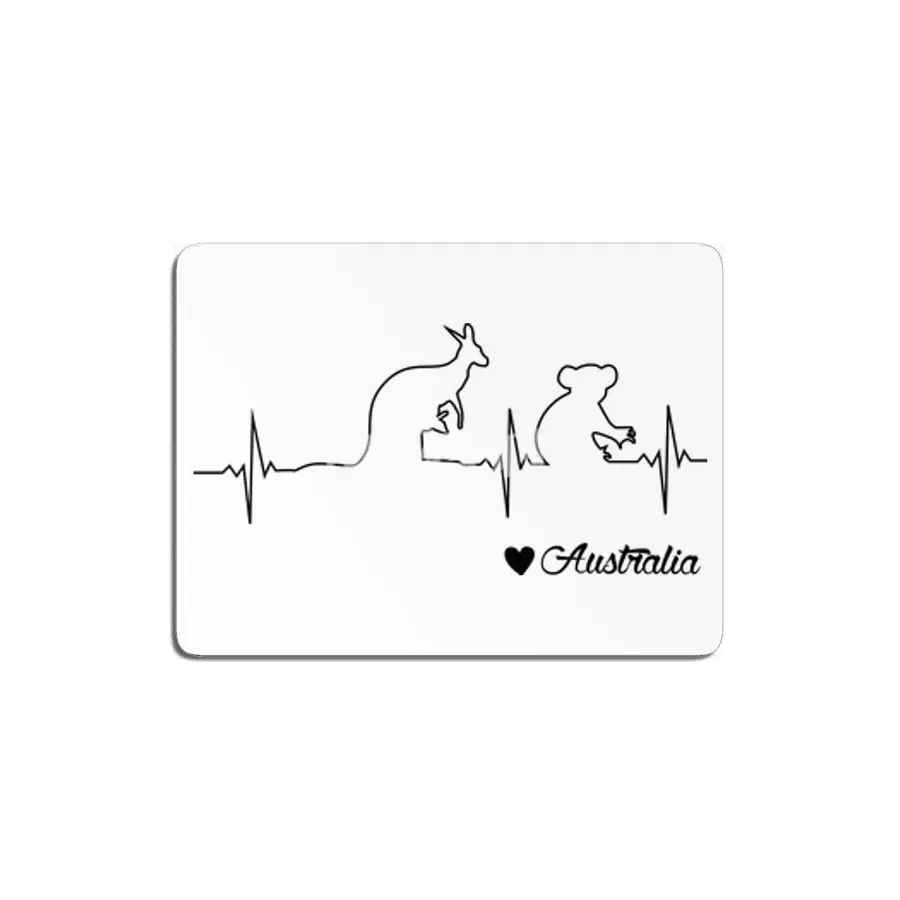 Australia Heartbeat - Kangaroo and Koala Draw Gift MDF Tablo