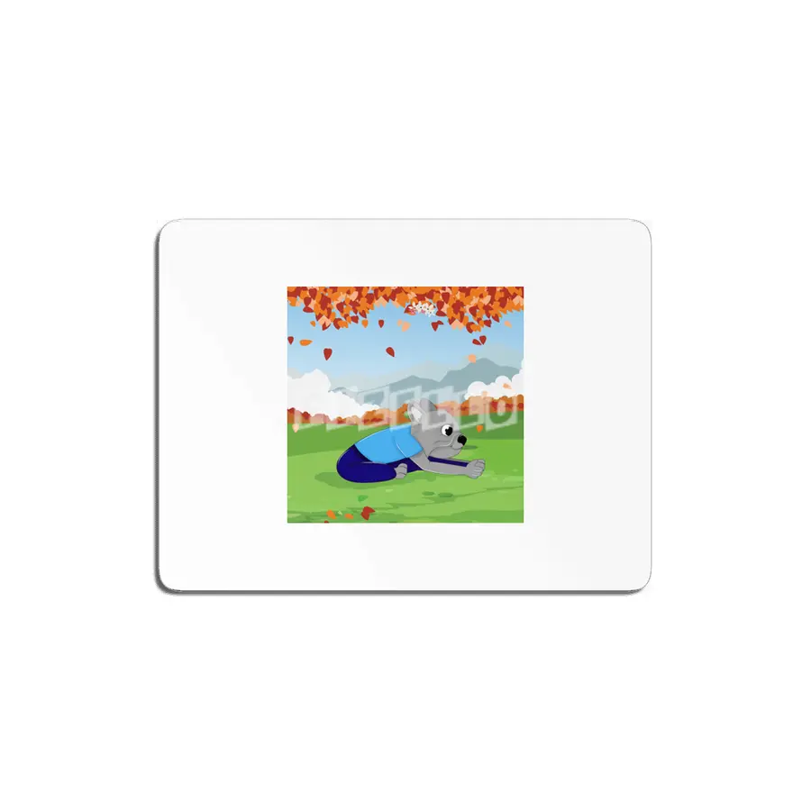 Bulldog Head to Knee Forward Bend Yoga Pose MDF Tablo