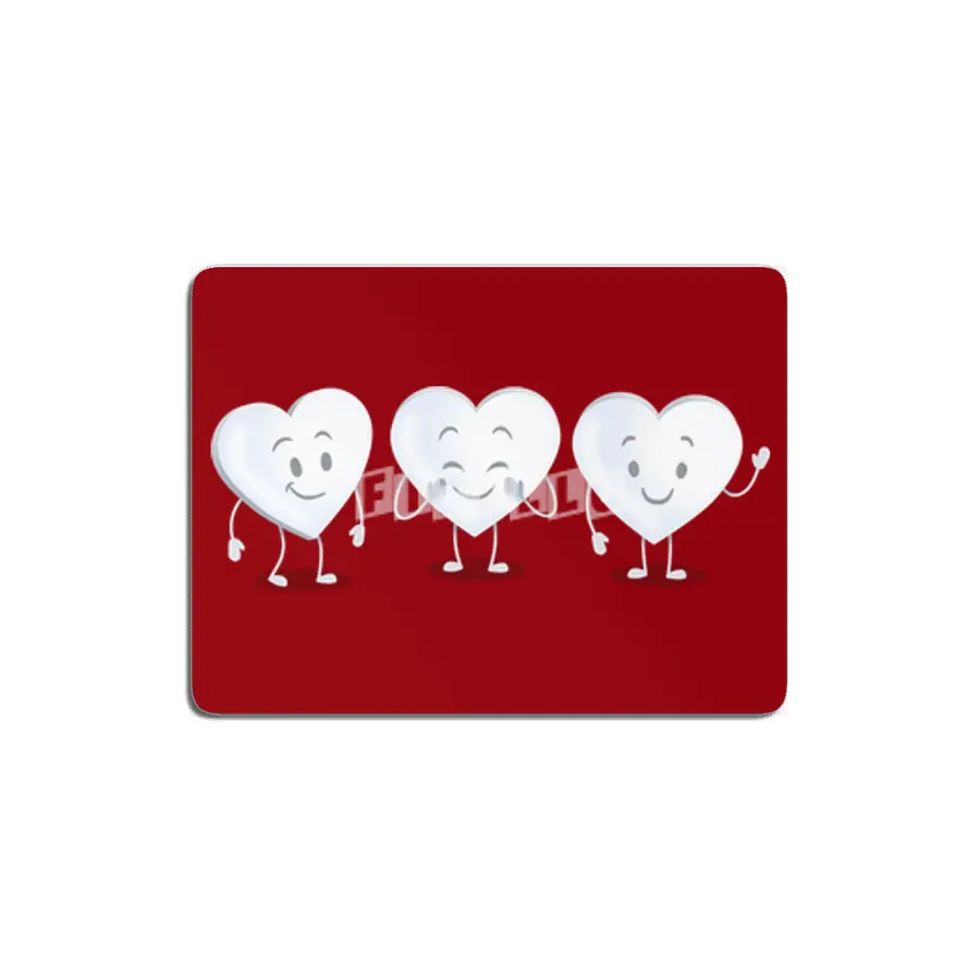 White Valentine Candy Hearts MDF Tablo