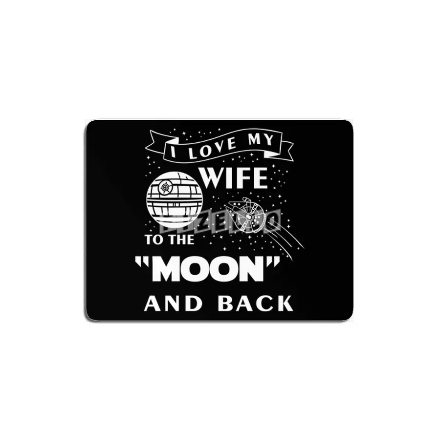 I Love My Wife to The Moon MDF Tablo