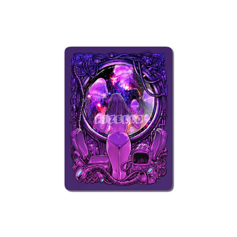 A girl in purple room MDF Tablo