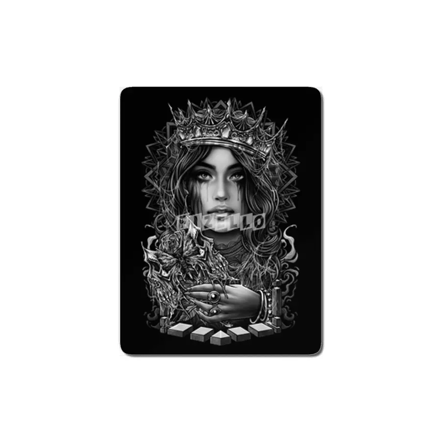 Queen gothic girl neo traditional tattoo MDF Tablo