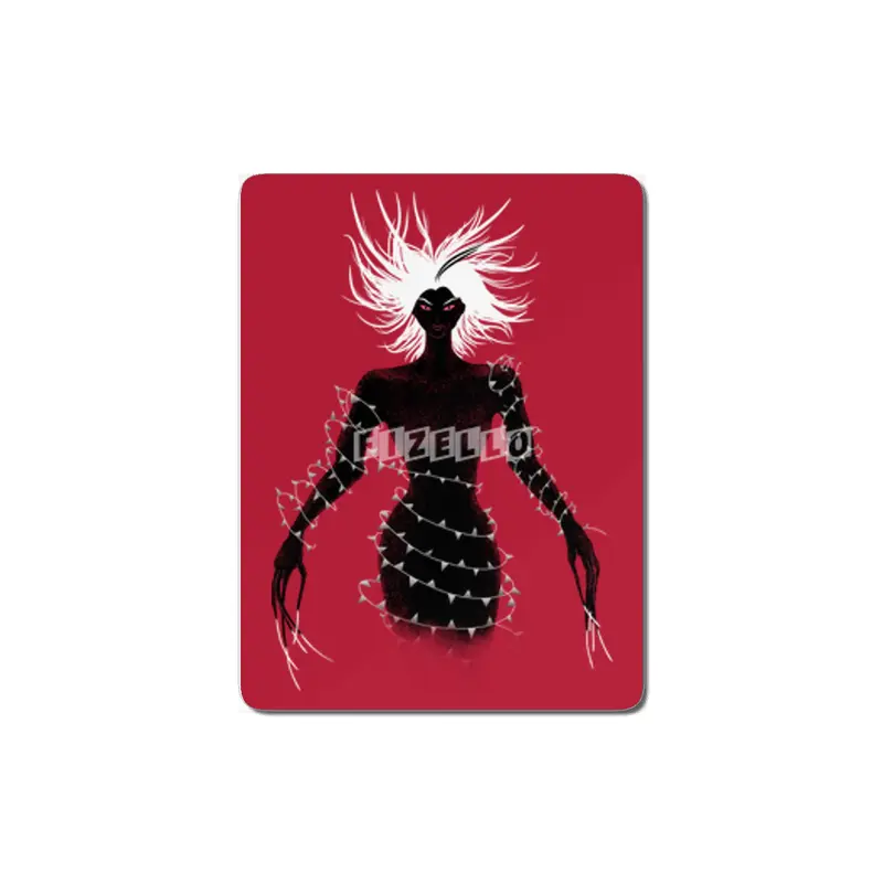 Creepy Demon Girl In Dress Of Glass MDF Tablo