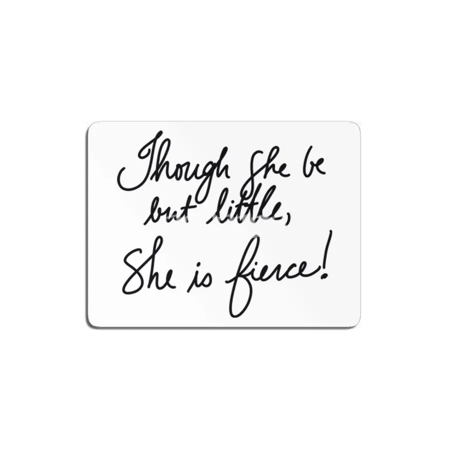 Shakespeare Midsummer quote - Though she be but little MDF Tablo