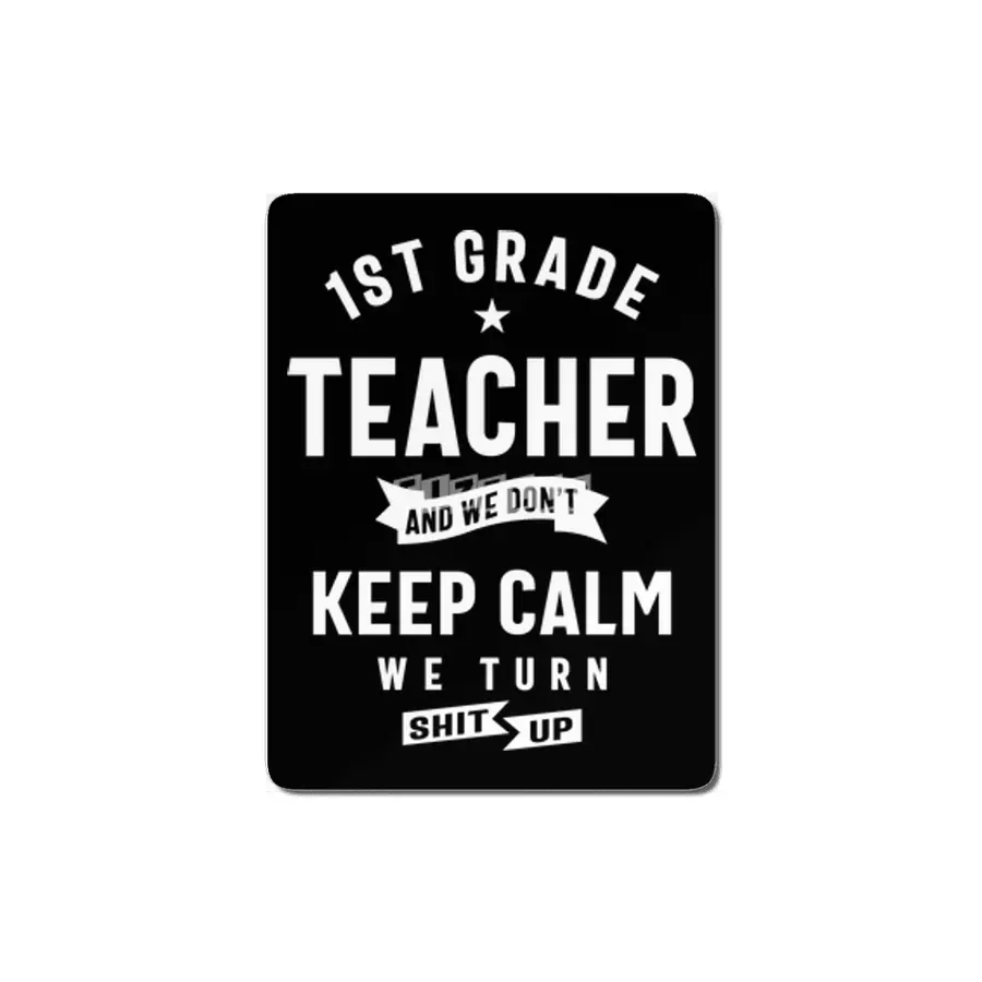 1st Grade Teacher Gift Funny Job Title Profession Birthday Idea MDF Tablo