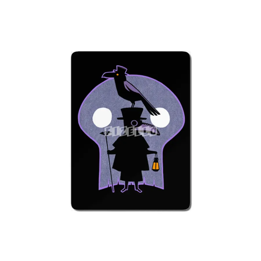 The Plague Doctor and The Crow MDF Tablo