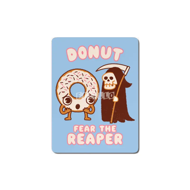 Donut Fear the Reaper - Kawaii style cute funny Halloween Music MDF Tablo
