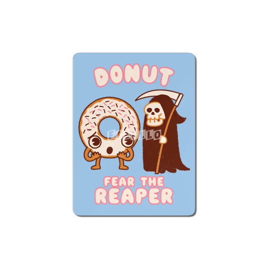 Donut Fear the Reaper - Kawaii style cute funny Halloween Music MDF Tablo