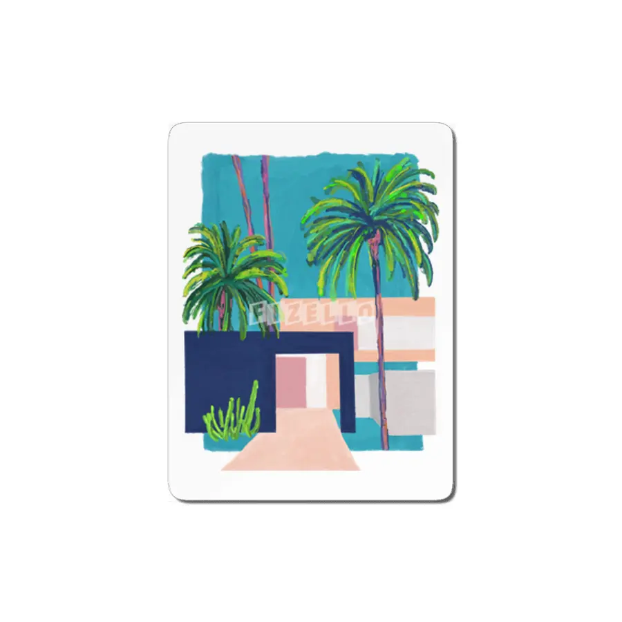 Palm tree house MDF Tablo