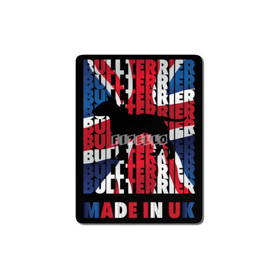 Bull Terrier Made in UK MDF Tablo