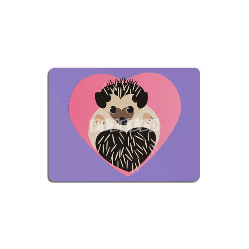 Hedgehog Love Heart MDF Tablo